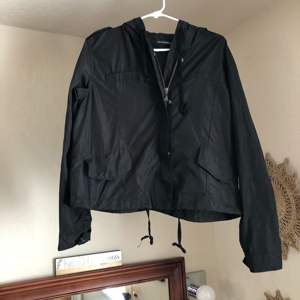 Brandy Melville Black Windbreaker
